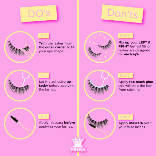 Primalash’s Ultimate Guide to the Do’s & Don’ts of Strip Lashes! ✨