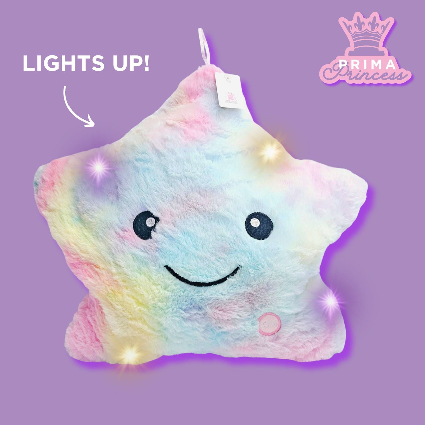 Princess Light Up Star Cushion