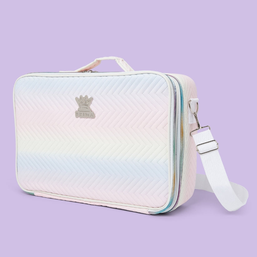 Pryzm Make-up-Tasche Sechseckig – Reflektierend, 3D-Effekt, Klein, Nachtleuchtend