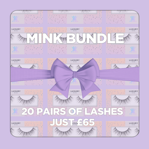MUA Premium Mink Lash Bundle 20 Pairs (Up to £165 Value)