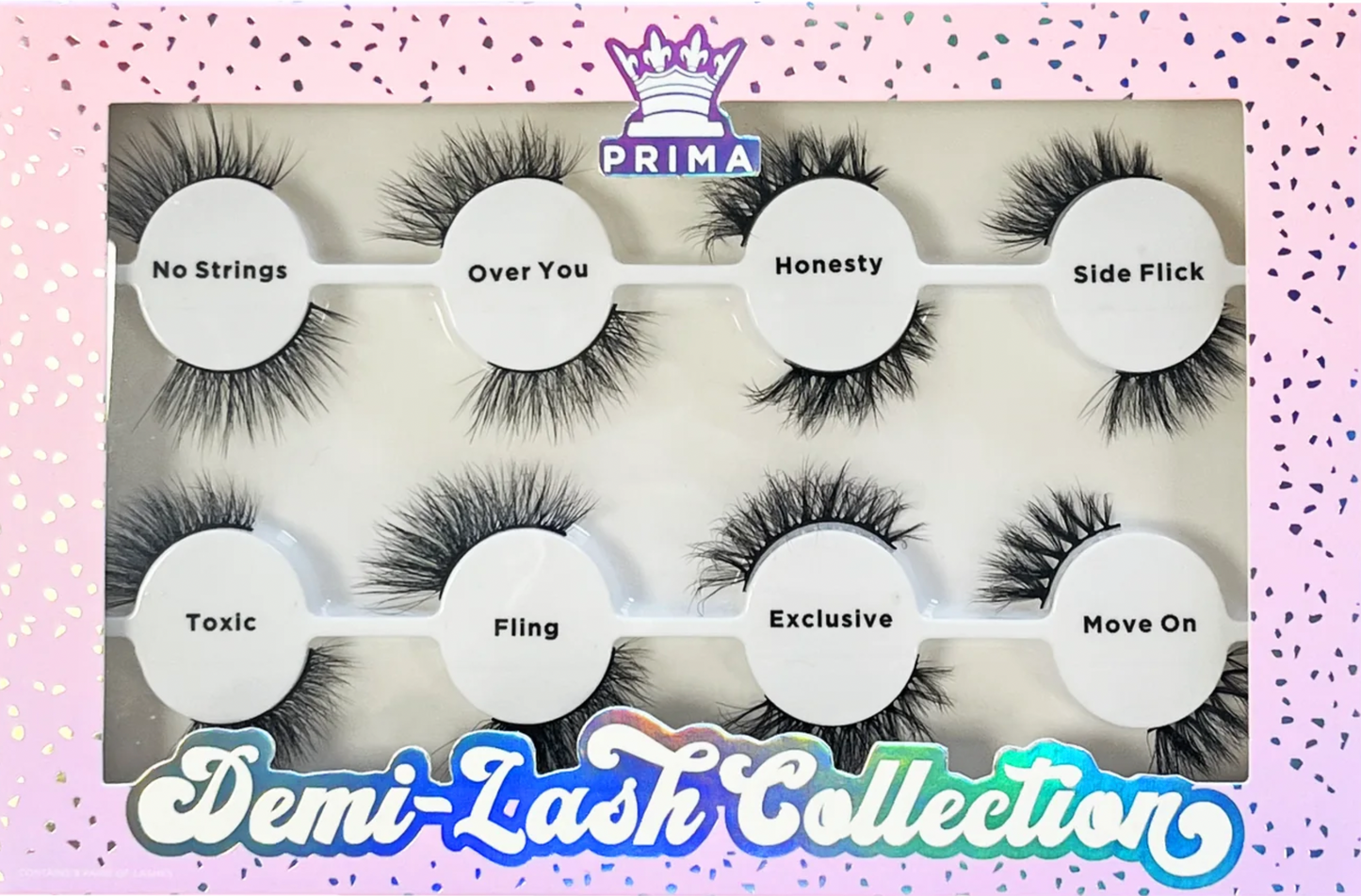 8 Pair Demi Half (1/2) Lash Collection Vault