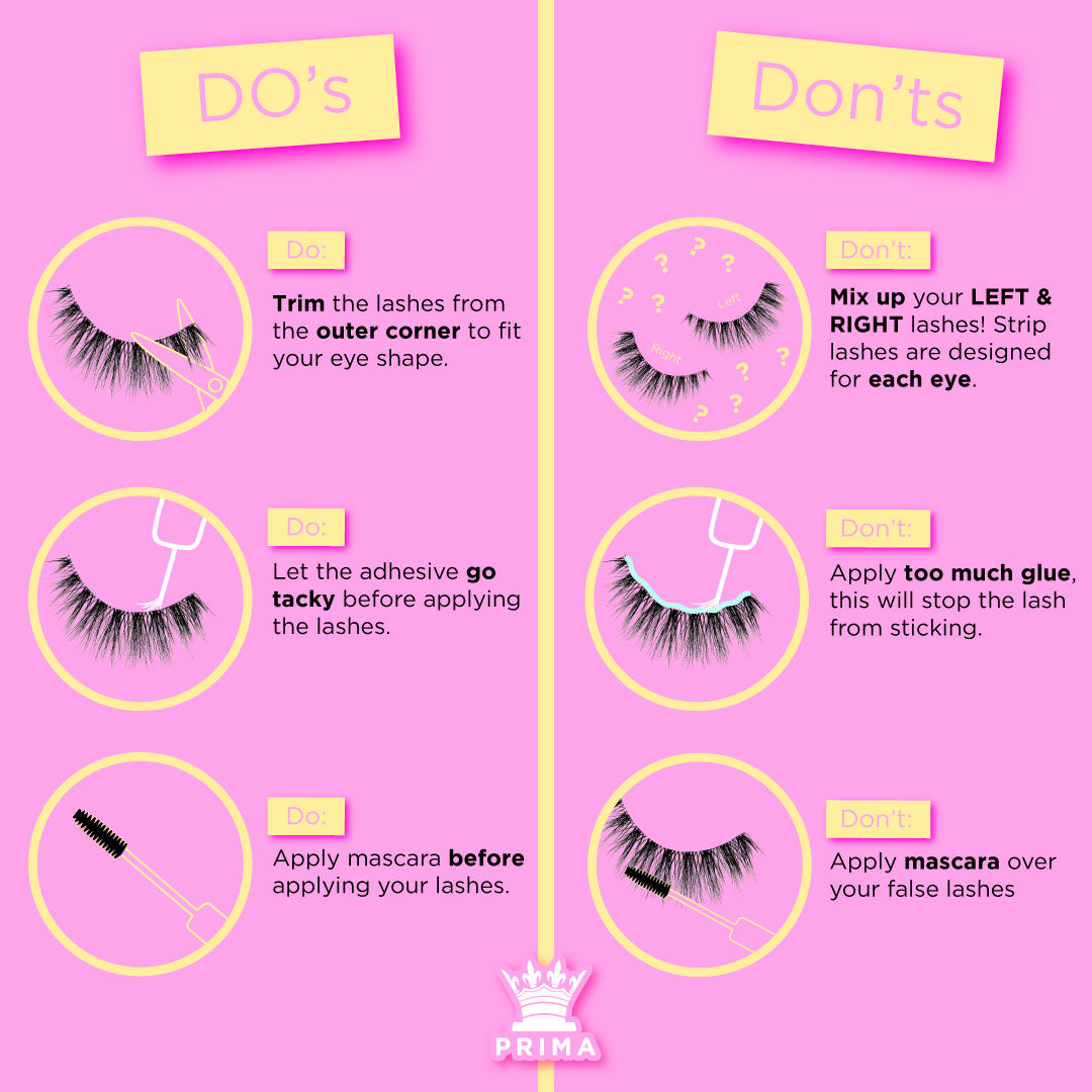 Primalash’s Ultimate Guide to the Do’s & Don’ts of Strip Lashes! ✨