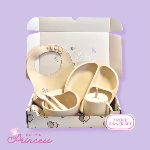7 Piece Baby Silicone Dinner Set