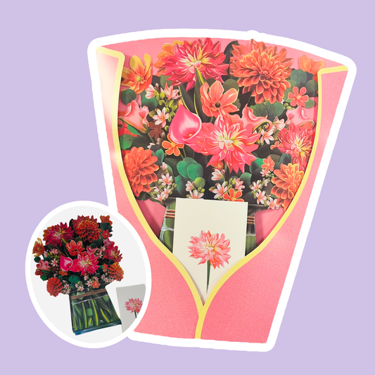 Mothers Day Card (POP-UP 3D FLOWERS)