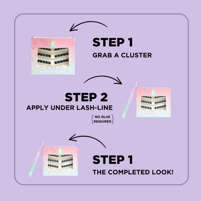 Winged Lash in a Flash! Pre-Glued DIY Lash Extensions - 2 Variants Wingwave & Whispers