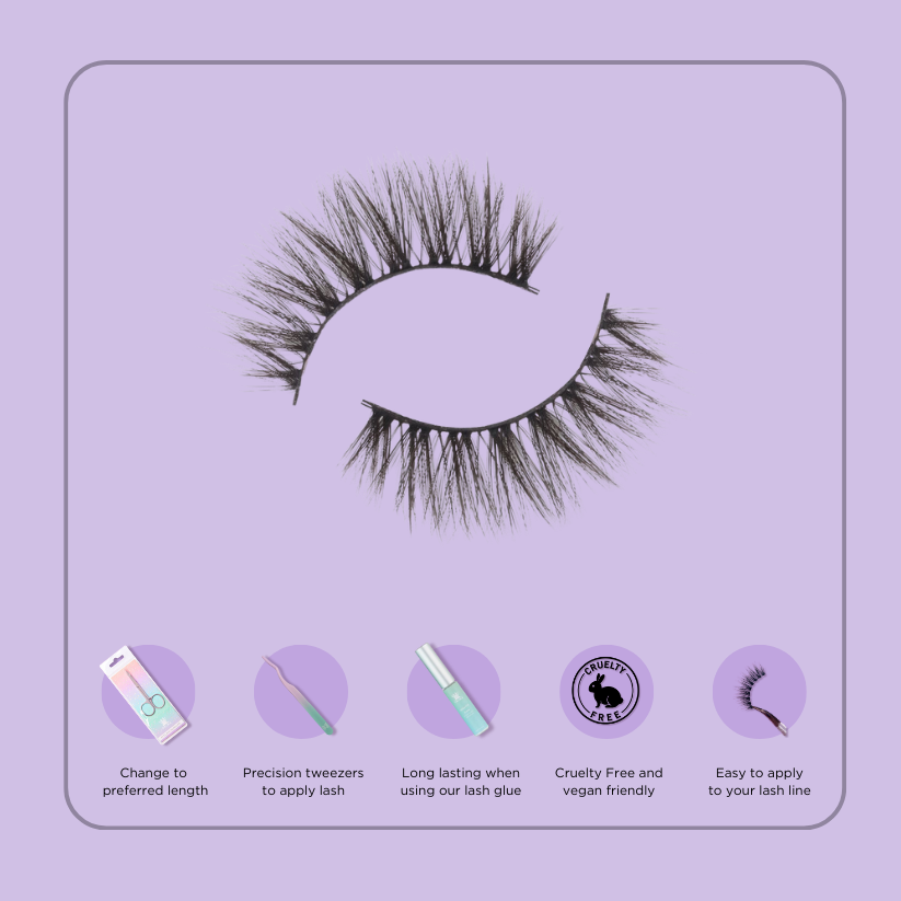 Essentials 5 Pair Pack Vegan Lashes #Aspen