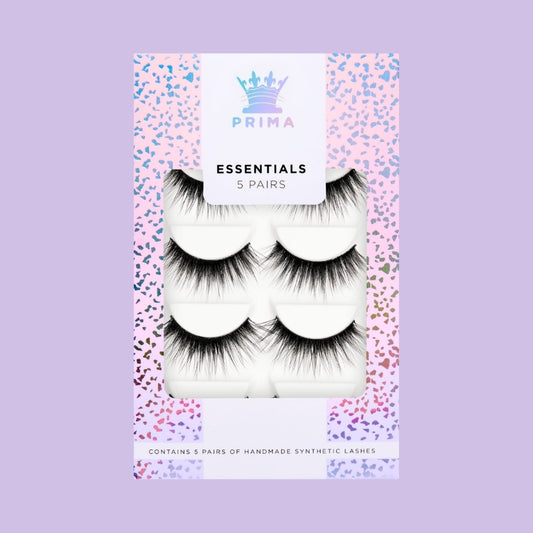 ESSENTIALS 5 PAIR PACK VEGAN LASHES #CARDI