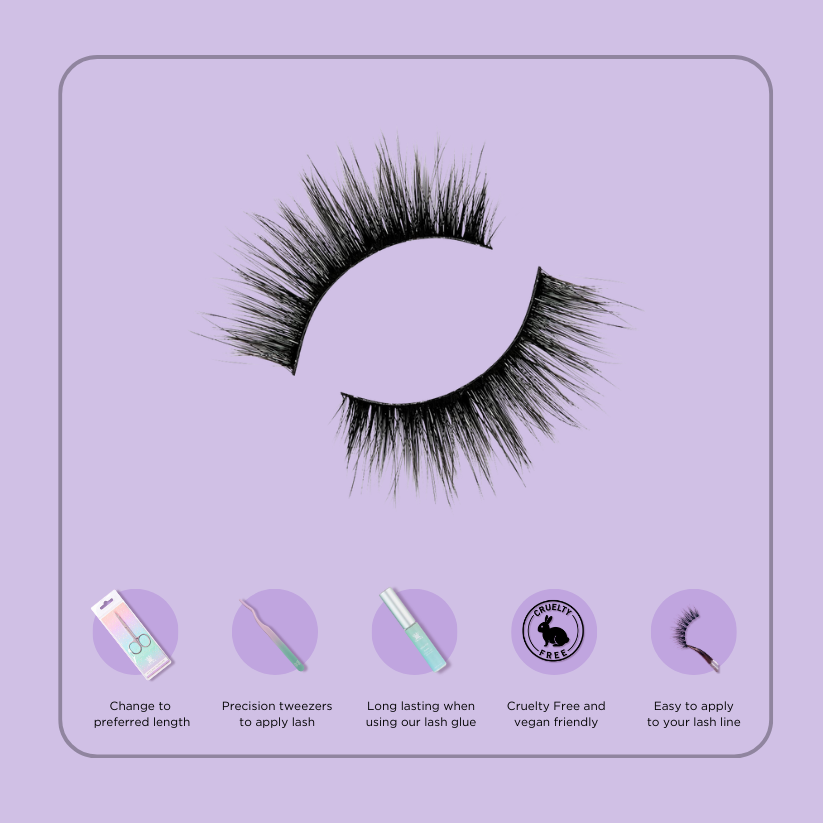 ESSENTIALS 5 PAIR PACK VEGAN LASHES #CARDI