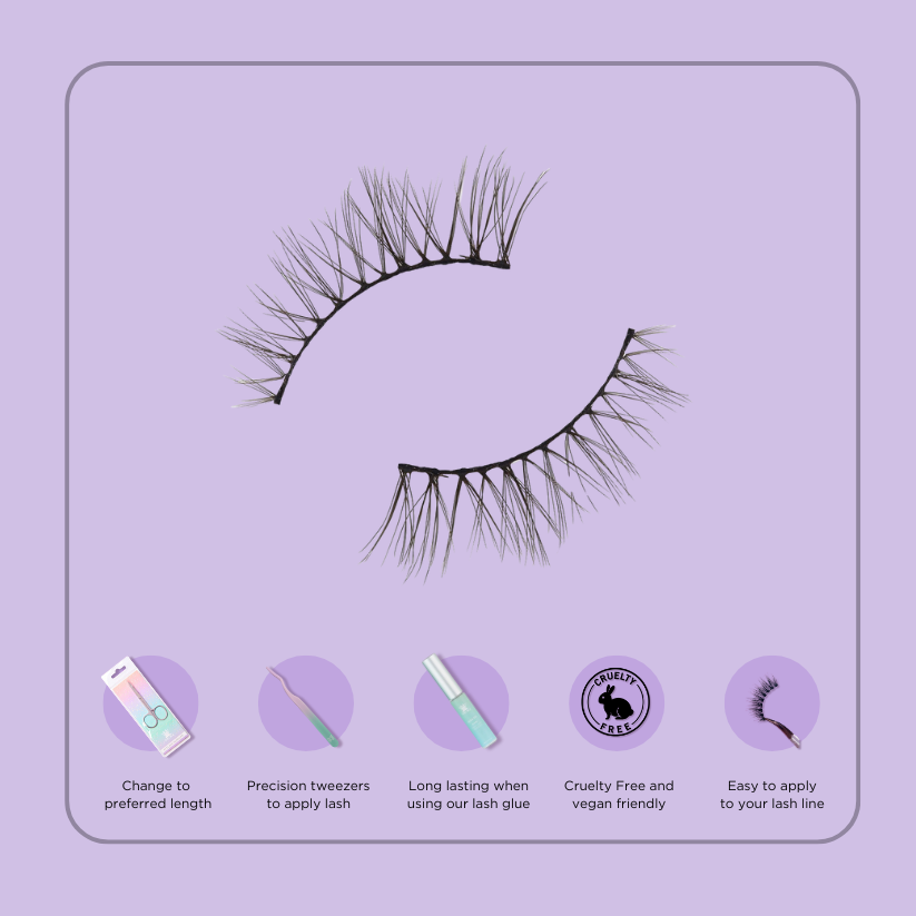 ESSENTIALS 5 PAIR PACK VEGAN LASHES #RONI