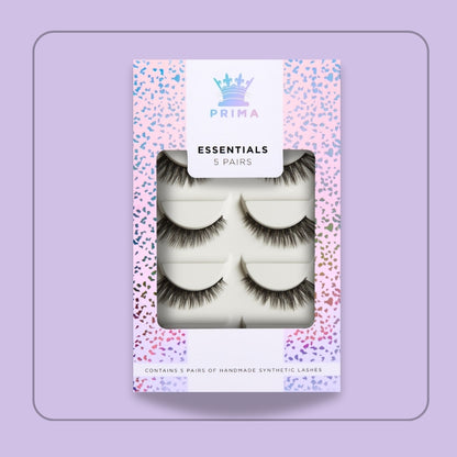 ESSENTIALS 5 PAIR PACK VEGAN LASHES #LOLA