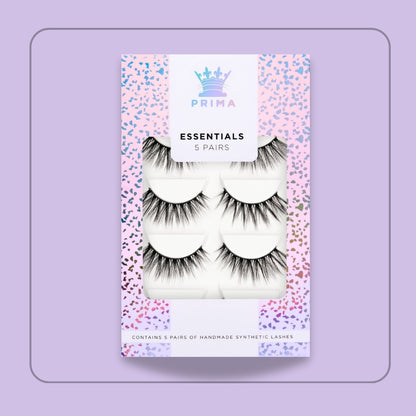 Essentials 5 Pair Pack Vegan  Lashes #Lottie