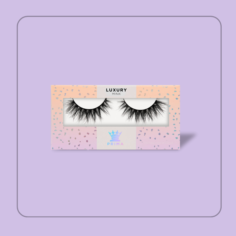 Luxury Mink strip Lashes #Peachy (3D)